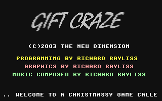 Gift Craze Title Screen